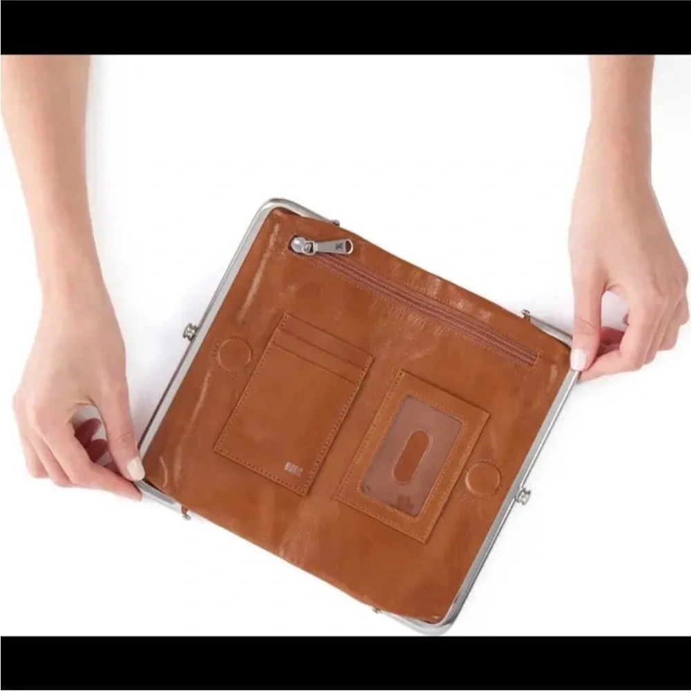 HOBO Lauren Earthy Bag Leather Brown Fall Clutch
